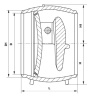 Клапан (затвор) обратный поворотный 19с49нж1-ХЛ DN 500 мм PN 25 кгс/см2